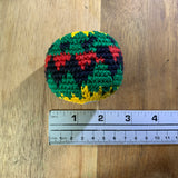 6 Assorted Rasta Color Hacky Sack Sac Kick Ball Colors Pellet Filled 100% Cotton