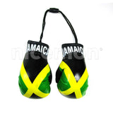 Caribbean Flag Boxing Gloves Car Rearview Ornament Irie Kingston Reggae Irie 4"