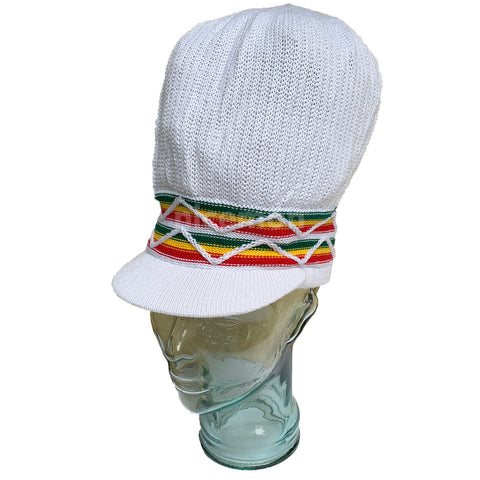 Tall Peak Rastacap Rastafari Natty Dread Cap Reggae Marley Caps Hats [ XL ] Fit