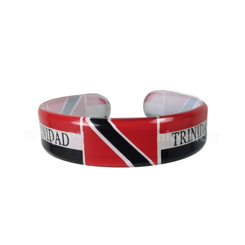 Trinidad Tobago Flag Bracelet Hard Plastic Bangle Soca Reggae Trinidad CARNIVAL