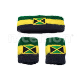 Lion Of Judah Afro Jamaica Trinidad Sweatband Wristband Reggae Africa Rastafari RASTA