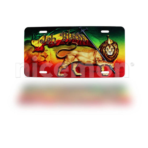 Lion Of Judah Rasta Licenses Plate Marley Reggae One Love Roots Jamaica 12x6