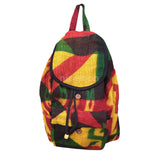 Reggae Cool Runnings Drawstring Burlap Backpack Bag Hippie Surfer Marley 15"