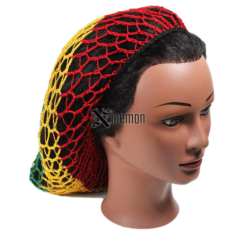 Fishnet Rasta Rasta Slouchy Fishnet Hair Net Hat Reggae Marley Rastafari Dreadlocks ...