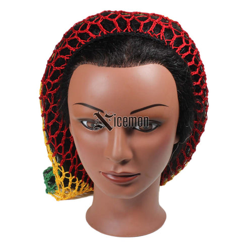 Fishnet Rasta Rasta Slouchy Fishnet Hair Net Hat Reggae Marley Rastafari Dreadlocks ...