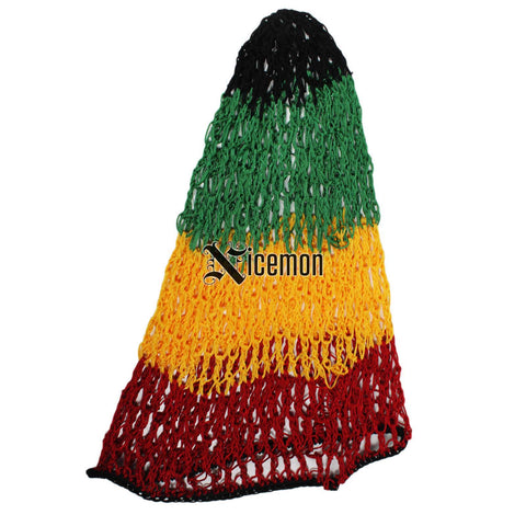 Haar Net Rasta Rasta Slouchy Fishnet Hair Net Hat Reggae Marley Rastafari Dreadlocks ...