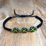 Jamaica Flag Reggae Bracelet Wrist Bracelet Cuff Jah Reggae Usian One Love IRIE