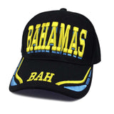Bahamas Bahamian Stripe Colors Baseball Ball Cap Hat Nassau Afro 1sz
