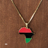 Africa Style Costume Necklace Rasta Marcus Garvey Jamaica Reggae Irie Roots 24"