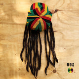 Jamaica Dreadlocks Dread Wig Visor Cap Hat Rastafari Costume Reggae RASTA CAP