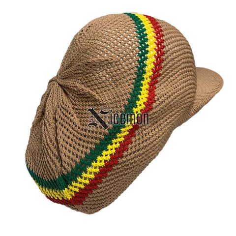Fishnet Rasta Fishnet Mesh Nattydread Rasta Cap Hat Roots Reggae Rockers Africa Jama ...