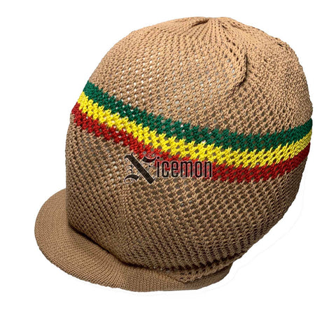 Fishnet Rasta Fishnet Mesh Nattydread Rasta Cap Hat Roots Reggae Rockers Africa Jama ...