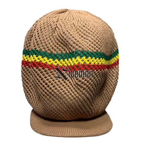 Fishnet Rasta Fishnet Mesh Nattydread Rasta Cap Hat Roots Reggae Rockers Africa Jama ...