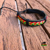 Irie Vibebrations Rasta Braided Bracelet Wrist Band Hippie Reggae Marley RGY