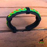 Irie Vibebrations Rasta Braided Bracelet Wrist Band Hippie Reggae Marley RGY