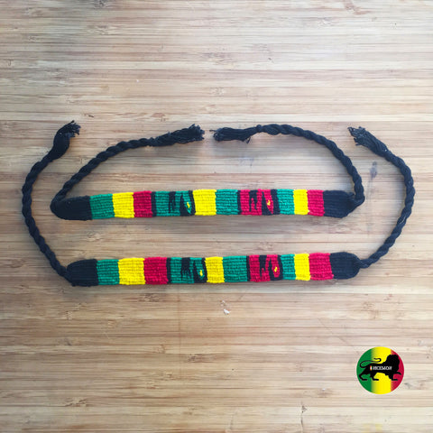 Wide Rasta Friendship Irie Wrist Bracelet Negril Reggae Hobo Peace Festival RGY