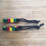 Wide Rasta Friendship Irie Wrist Bracelet Negril Reggae Hobo Peace Festival RGY