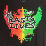 Rasta Live Cooyah Irie T Shirt Rastafari Jah One Love 100% Cotton Jamaica CY
