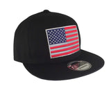 USA Flag Snapback American Flag US Veteran Vet America Baseball Cap Hat 1sz FIT