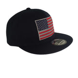 USA Flag Snapback American Flag US Veteran Vet America Baseball Cap Hat 1sz FIT