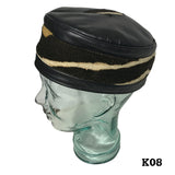 Kufi Skull Skully Cap North Western Africa African Cap Hat Kufi Leather KUFI