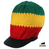 Reggae Roots Zion Rasta Hat Crown Cap Jamaica Marley Dreadlocks Vibes L/XL Fit