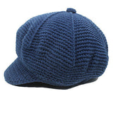 Cabbie Newsboy Blue Cotton Hat Cap One Size Fit Cabbie Newsboy Cotton 1sz Fit