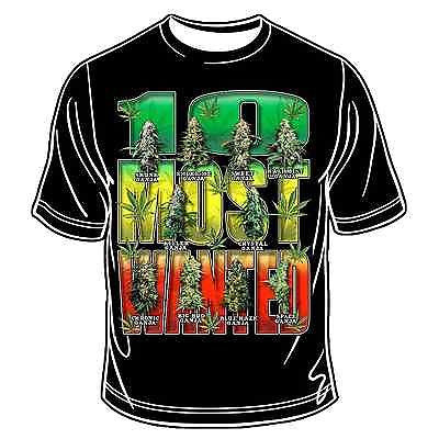 Ten Most Wanted T-Shirt Hippie Bobo Root Rasta Reggae Africa Marley Jamaica JAH
