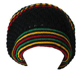 Rasta Slouchy Dreadlocks Tam Hat Beret Cap Reggae Marley Jamaica Rastafari L/XL