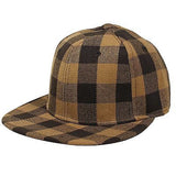 Hip Hop Hiphop Urban Wear Cap Hat Baseball Gangster Brown Checker Cap FITTED