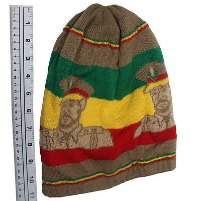 Rasta Rastafari Tam Hat Cap Selassie Ethopia Reggae Jamaica Marley Africa M/L