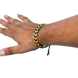 Rasta Waxcord Bracelet Wrist Band Hippie Hawaii Negril Dub Ras Reggae Marley RGY