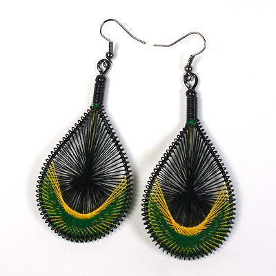 Jamaica Rasta Irie Earring Marley Reggae Jamaica Style Dangle & Chandelier NEW