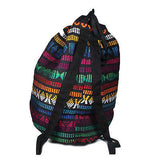 Hippie Festival Bobo Surfer Drawstring Backpack Tote Duffel Bag 100% COTTON IRIE
