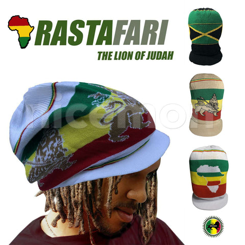 Rastafarian Hat Lion Of Judah Rasta Dreadlocks Jamaica Hat Cap Hats Ca –  nicemon