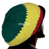 Natty Dreadlocks Rasta Hat Cap Peak Jamaica Caps Selassie Africa Marley [ XL ]