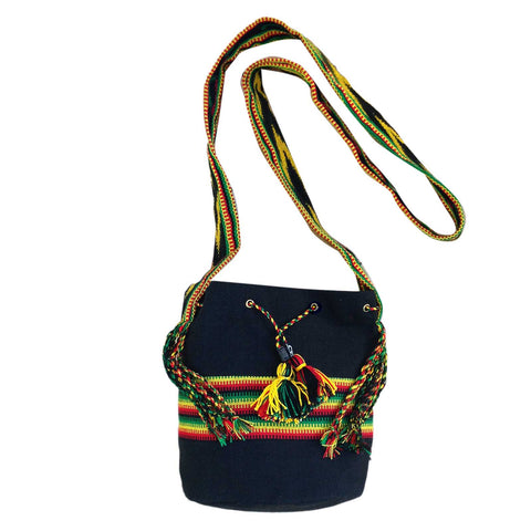 Shoulder Bag Hippie Boho Cotton Reggae Surfer Shoulder Bag Long Strap Handbag
