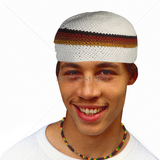 Skullcap Skull Cap Kufi Rasta Surfer Reggae Jamaica Handmade 100% Cotton SM fit