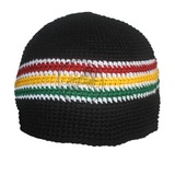 Skullcap Skull Cap Kufi Rasta Surfer Reggae Jamaica Handmade 100% Cotton SM fit