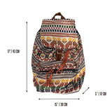 Conscious Goods Surfer Bag Hawaii Backpack Sack Tote Bag High Vibes 17"