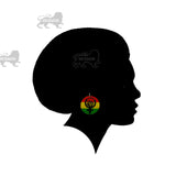 Strong Ankh Power Empress Royalty Jamaica Rasta Earrings Reggae One Love XL