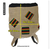 Reggae Cool Runnings Drawstring Backpack Sack Tote Bag Hippie Surfer Marley 17"
