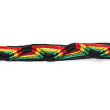 Rasta Freindship Wrist Bracelet Surfer Hawaii Negril Reggae Marley Jamaica 9"