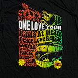 One Love Tour Rasta Cooyah Irie T Shirt Rastafari Jah 100% Cotton Jamaica CY