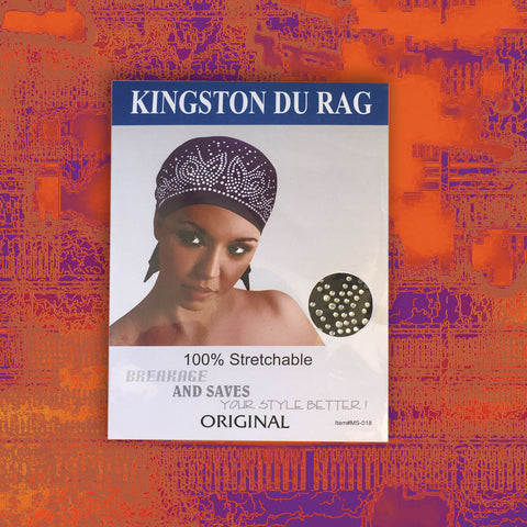 Kingston Du Rag Cap Hat 100% Stretchable 100% Polyester Wrap Skull Cap DU RAG